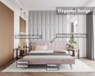 FDM Polsterbett Bettgestell Bettrahmen 120x200, 140x200, günstig online kaufen