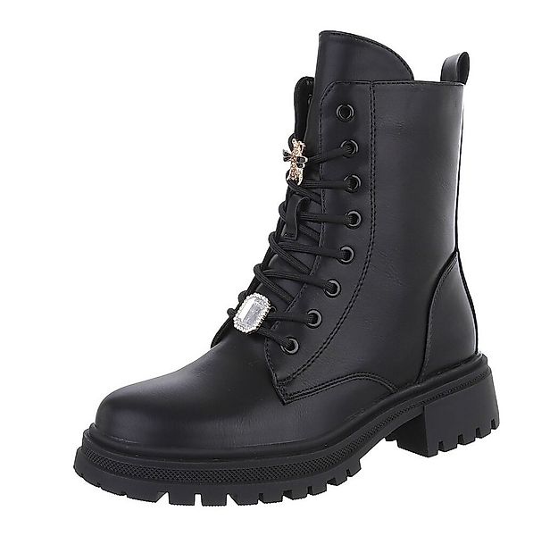 Ital-Design Damen Schnürschuhe Freizeit Schnürstiefelette (87451868) Blocka günstig online kaufen