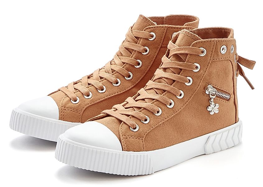 LASCANA Sneaker, Stiefelette aus Textil zum günstig online kaufen