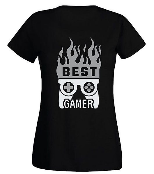 G-graphics T-Shirt Damen T-Shirt - Best Gamer Slim-fit-Shirt, mit Frontprin günstig online kaufen