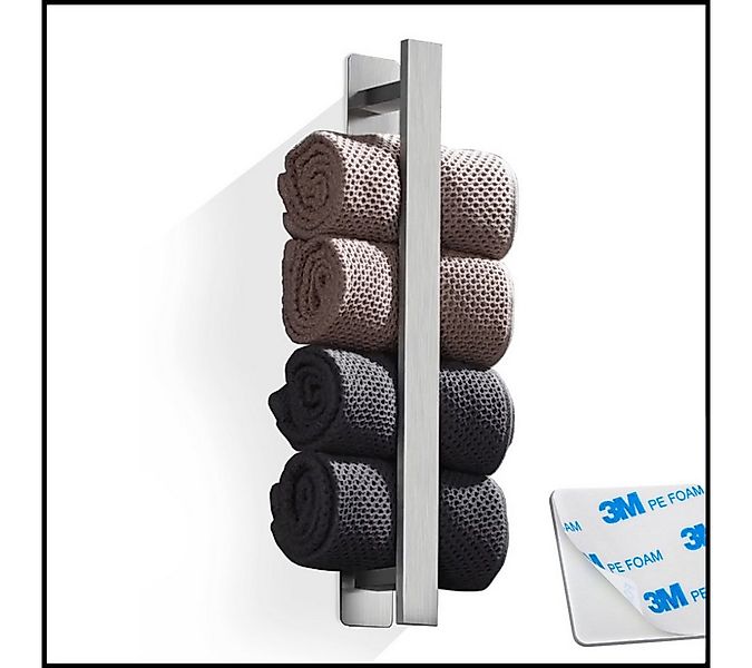 LIVINA HOME Handtuchhalter ohne Bohren 40cm Edelstahl, Gästehandtuchhalteru günstig online kaufen