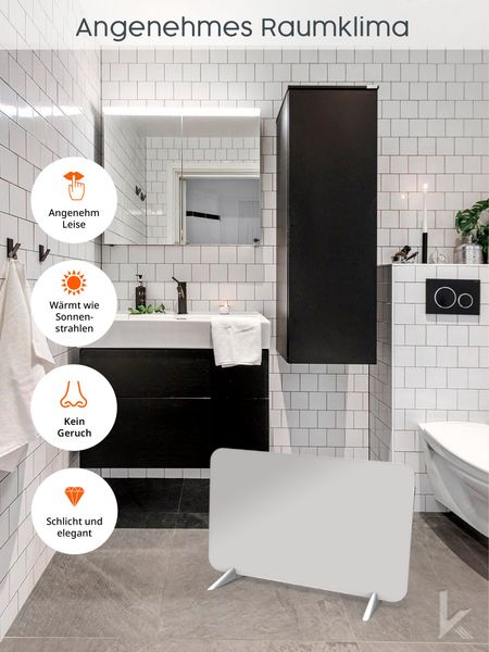 Könighaus Infrarotheizung Smart Dual-Infrarotheizung 450-800W -Stand/Wandmo günstig online kaufen