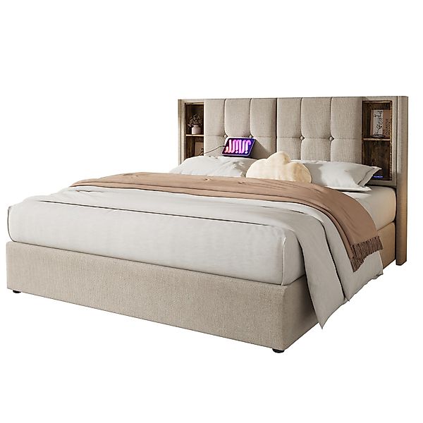 HAUSS SPOLE Polsterbett 180x200cm mit Kabellosem günstig online kaufen
