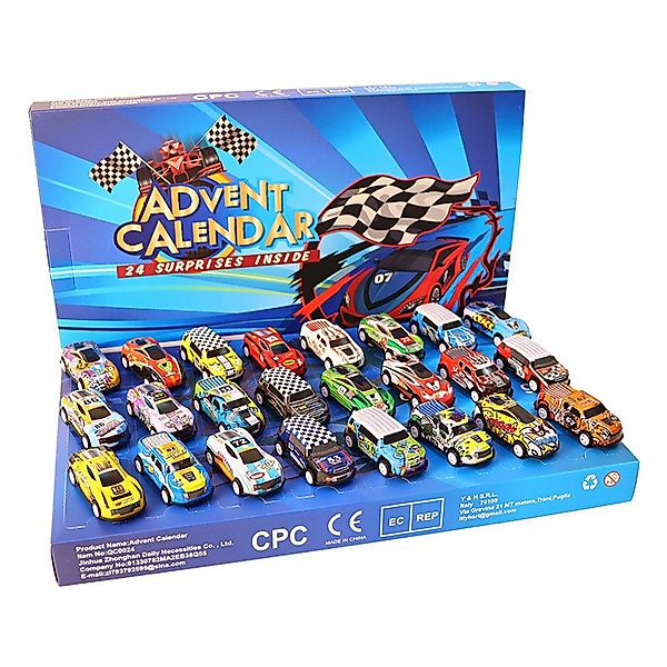 Fanttik Spielzeug-Adventskalender 2025 mit 24 Autos günstig online kaufen