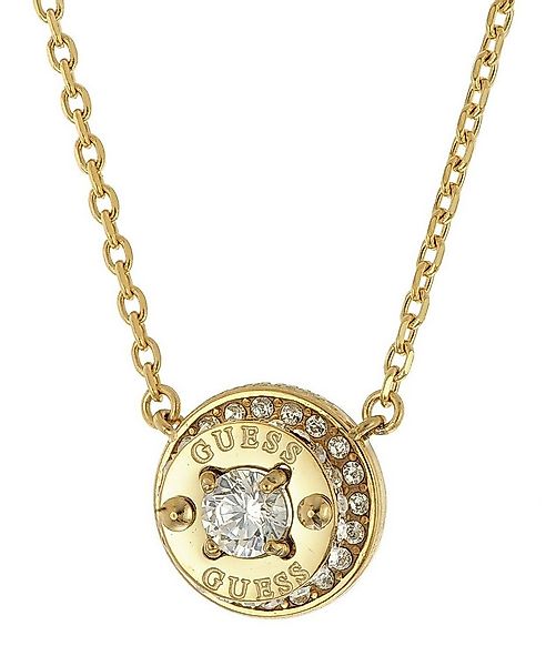 Guess Kette mit Anhänger Damen-Coin Pave Goldfarben günstig online kaufen
