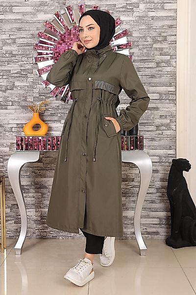 MODAMİHRAM Winterjacke Schwarzer Kapuzenmantel 15900 günstig online kaufen