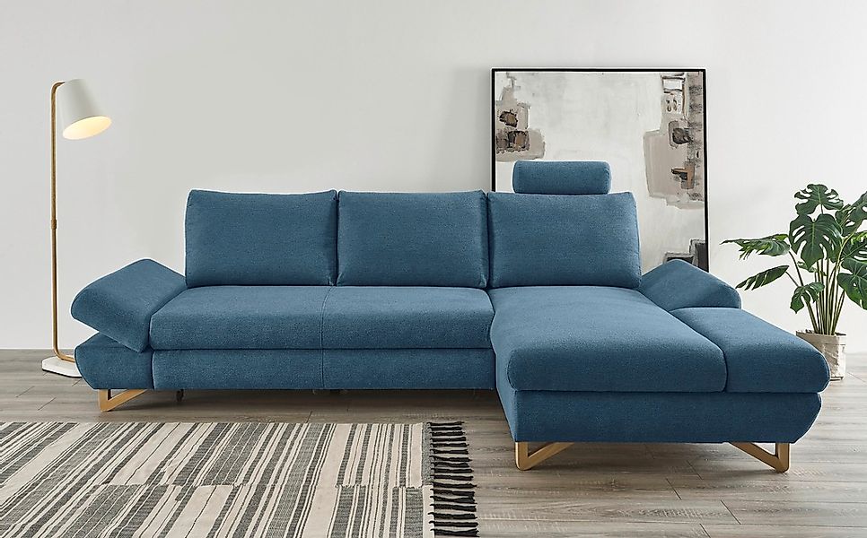 Home affaire Ecksofa "City/Giron, L-Form," verstellbare Armlehnen mit Raste günstig online kaufen