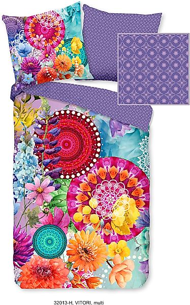 hip Wendebettwäsche "Vitori" 2 Stk. Mako-Satin, 135x200, Reißverschluss, We günstig online kaufen