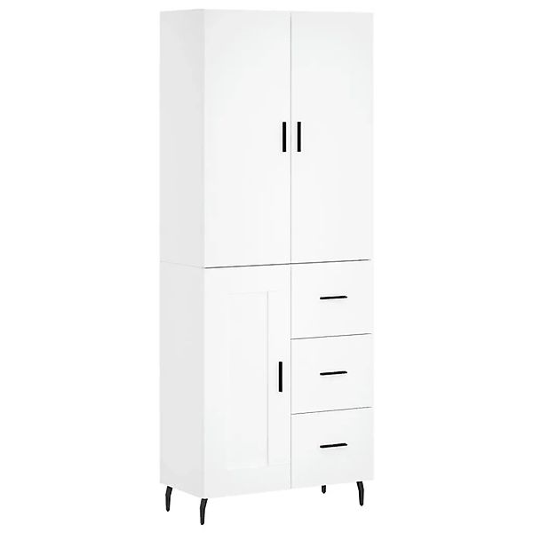 vidaXL Highboard Weiß 69,5x34x180 cm Holzwerkstoff 3196027 günstig online kaufen