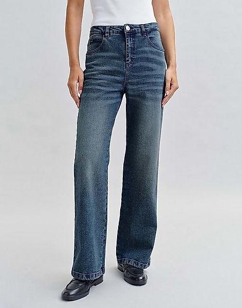 OPUS Weite Jeans Wide Leg Jeans MIVY High Rise mit Stretch-Anteil Denim günstig online kaufen