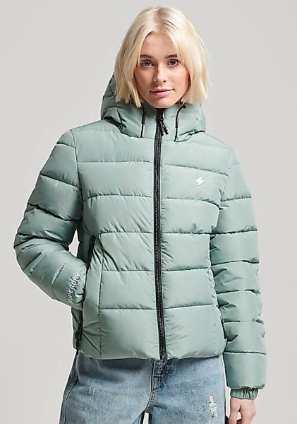 Superdry "HOODED SPIRIT SPORTS PUFFER" mit Kapuze aus wasserabweisendem Mat günstig online kaufen