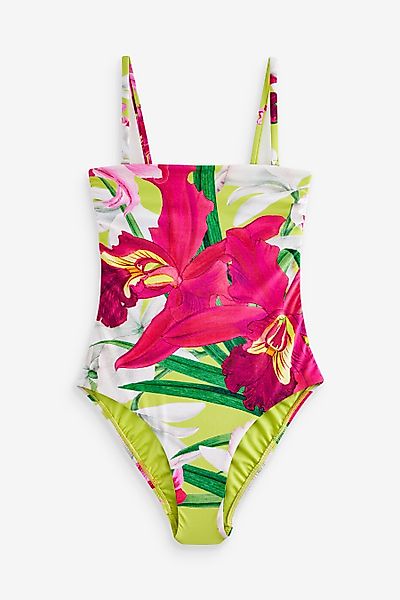 Next Badeanzug Kew Collection Bauchformender Bandeau-Badeanzug günstig online kaufen