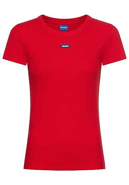 HUGO Blue T-Shirt "Easy Tee", mit HUGO Aufnäher günstig online kaufen