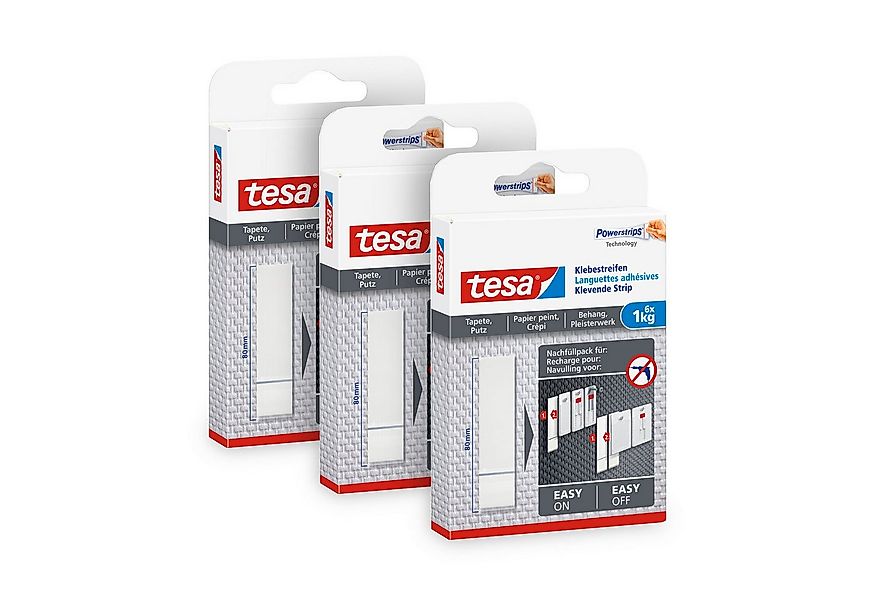 tesa Klebehaken Powerstrips Klebestreifen (Nachfüllpack für den Klebenagel) günstig online kaufen