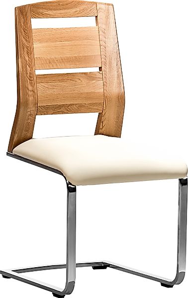 Places of Style Freischwinger »Pisa«, kombiniert mit massiver Wildeiche (2 günstig online kaufen