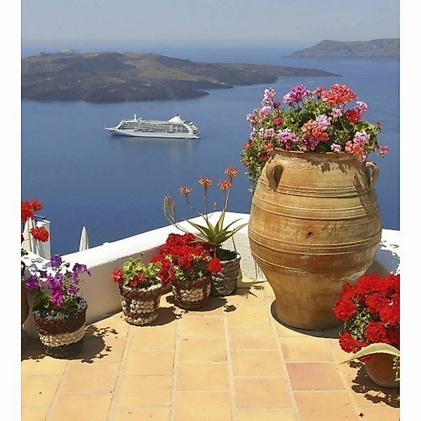 Fototapete GREECE  | MS-3-0205 | Rot | Digitaldruck auf Vliesträger günstig online kaufen