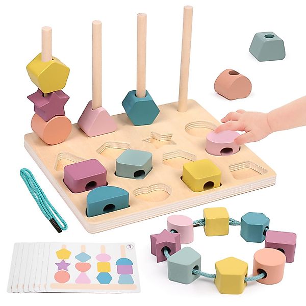 CLTYQ Lernspielzeug Montessori Spielzeug Holz Sortier günstig online kaufen
