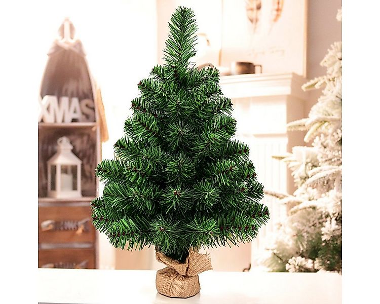 COSTWAY Künstlicher Weihnachtsbaum, Tisch Tannenbaum, mit PVC Nadeln, 60cm günstig online kaufen