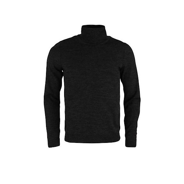 BOSS Rundhalspullover Rollkragenpullover für Herren in schwarz (1-tlg) günstig online kaufen
