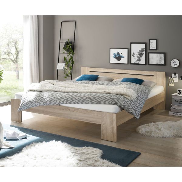 Pol-Power Bett in Eiche Sonoma. Abmessungen günstig online kaufen