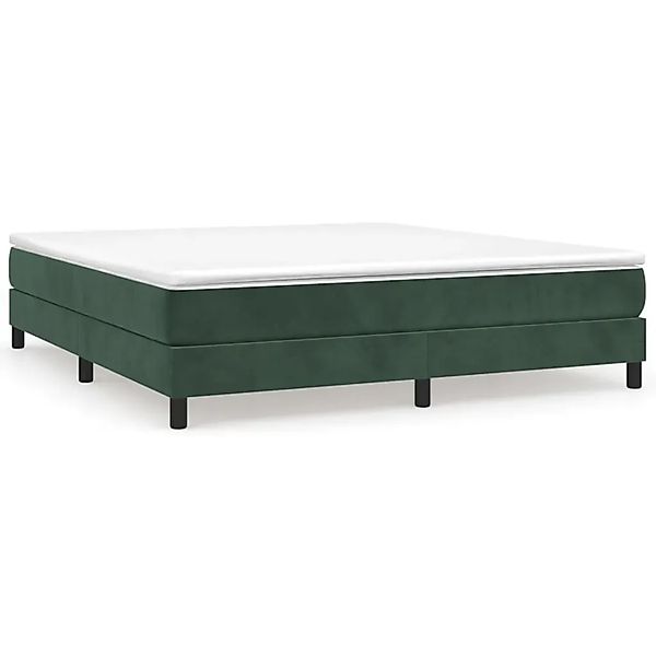 vidaXL Boxspringbett Dunkelgrün 180x200 cm Samt1347693 günstig online kaufen