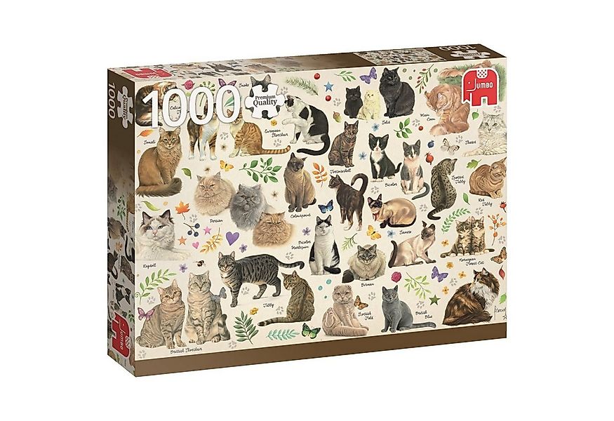 Jumbo Spiele Puzzle Jumbo 18595 Katzenposter 1000 Teile Puzzle, 1000 Puzzle günstig online kaufen