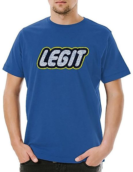 Urban Backwoods Print-Shirt Urban Backwoods Legit Herren T-Shirt Royalblau günstig online kaufen