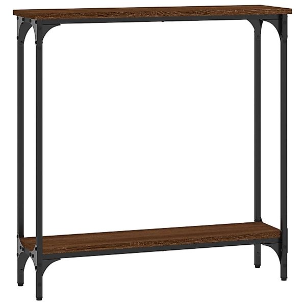 vidaXL Beistelltisch Konsolentisch Braun Eichen-Optik 75x22,5x75 günstig online kaufen