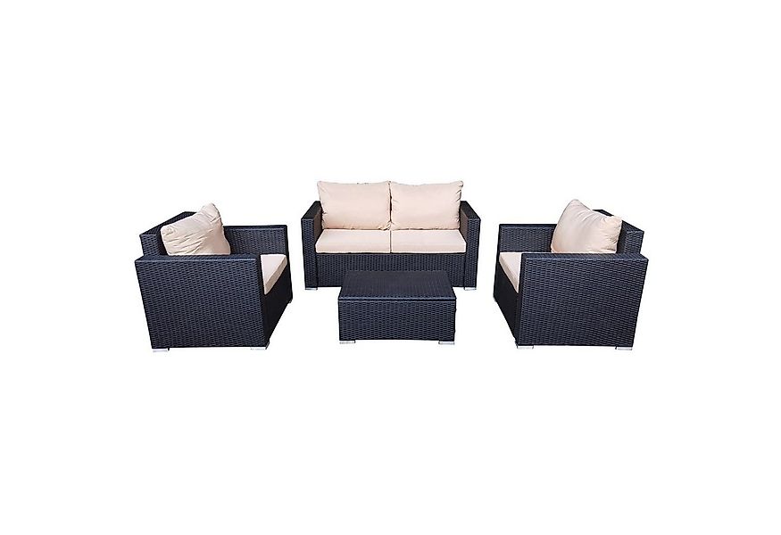 HTI-Living Gartenlounge-Set Terrassenmöbel Caletta, (Set, 4-tlg., 1 Zweisit günstig online kaufen