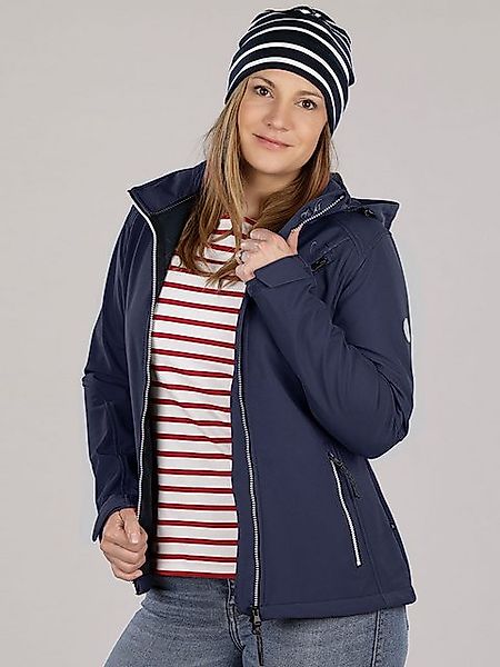 Dry Fashion Softshelljacke Damen Jacke Laboe abnehmbare Kapuze Fleece-Innen günstig online kaufen