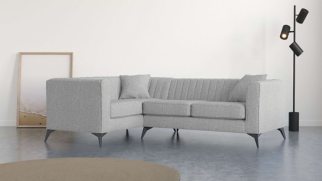 Home affaire Ecksofa "MATTHEW L-Form ideal für kleine Räume, Maße B/T/H: 24 günstig online kaufen