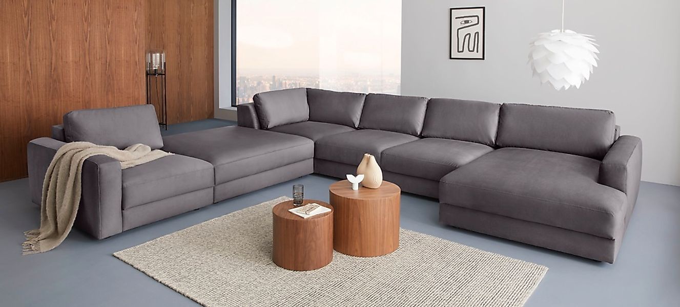 Home affaire Wohnlandschaft "Bloomfield, Mega Polsterprogramm, Breite 405cm günstig online kaufen