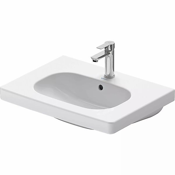 Duravit Möbelwaschbecken D-Code 65 cm Weiß mit 1 Hahnloch günstig online kaufen