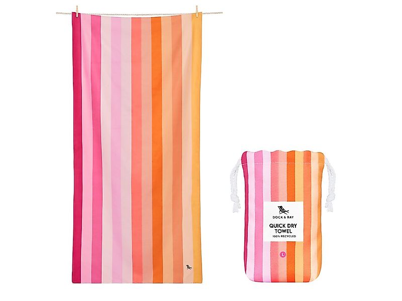 Dock & Bay LTD c/o Strandtuch Beach Towel XL Miami Sorbet 200x90cm, Polyest günstig online kaufen