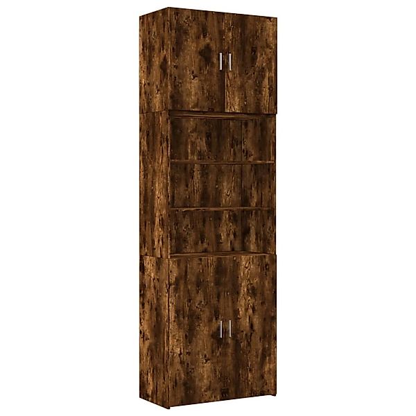 vidaXL Highboard Räuchereiche 80x42,5x249 cm Holzwerkstoff 3281361 günstig online kaufen
