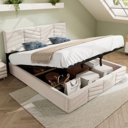 REDOM Polsterbett Doppelbett Bett Stauraumbett Jugendbett günstig online kaufen