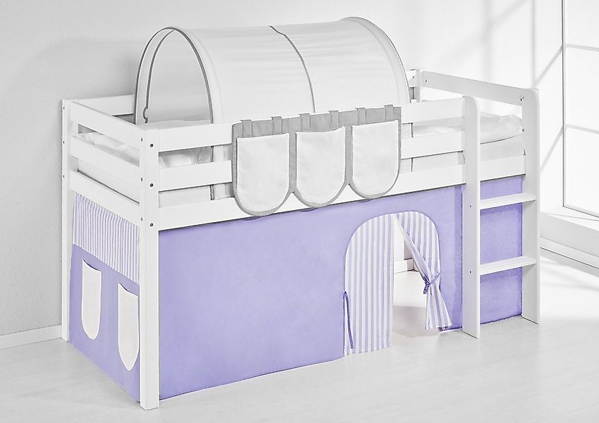 Lilokids Bettvorhang LILA BEIGE gestreifter Bettvorhang für Hochbett & Etag günstig online kaufen