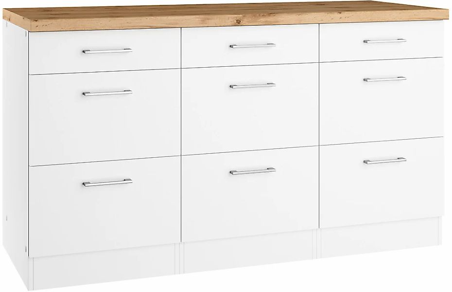 KOCHSTATION Unterschrank "KS-Milan", HELD Möbel,Auszugschrank 150 cm, matte günstig online kaufen