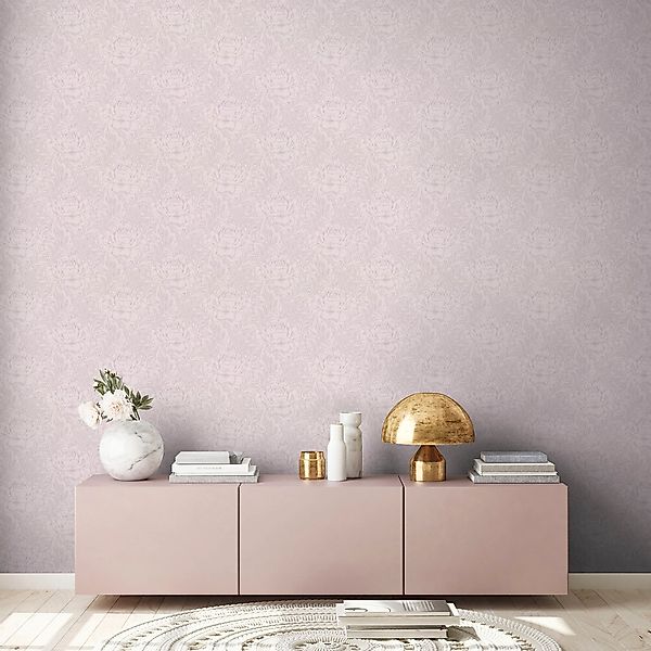 Bricoflor Taupe Tapete mit Rosen Blumen Vliestapete in Grau Beige Ideal für günstig online kaufen