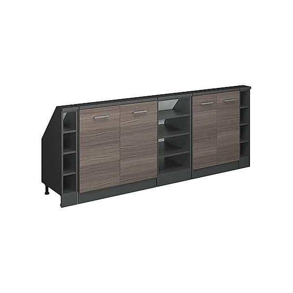 Vicco Unterschrank R-Line, Edelgrau/Anthrazit, 215 cm günstig online kaufen