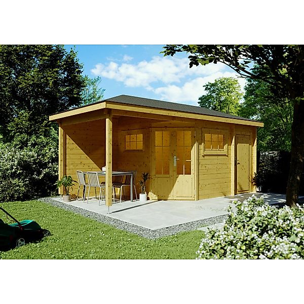 Fjordholz 5-Eck Gartenhaus Modell Evelyn 2E Kiefer Imprägniert günstig online kaufen
