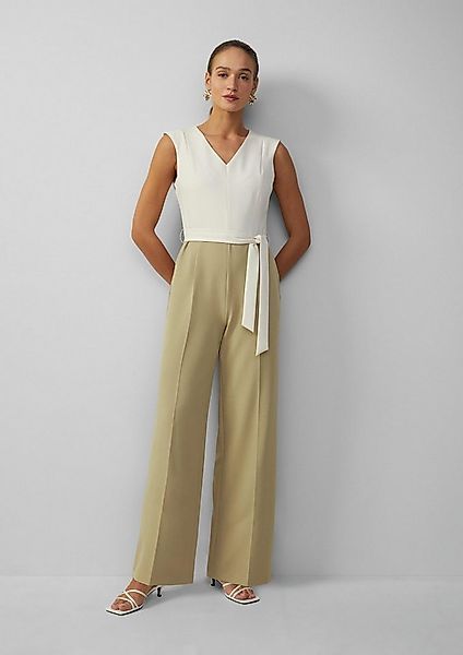s.Oliver Jumpsuit Overall Taillierter Jumpsuit mit Wide Leg und Teilungsnäh günstig online kaufen