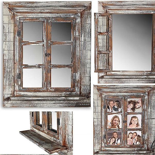 Mucola Wandspiegel Wandspiegel Spiegel Bilderrahmen Fensterladen günstig online kaufen