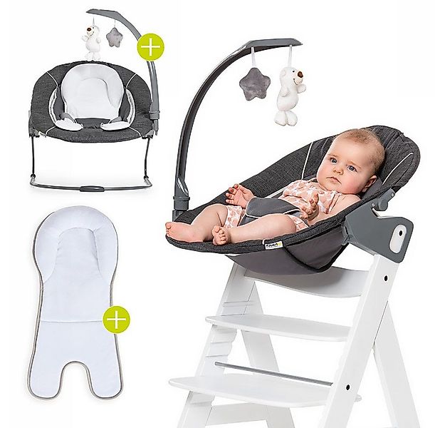 Hauck Hochstuhltablett Bouncer 2in1 Deluxe - Melange Grey günstig online kaufen
