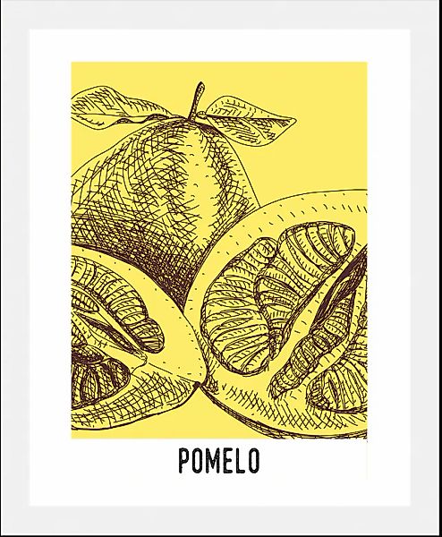 queence Bild »Pomelo«, Obst-Obst Bilder-Kunst-Abstrakt-Essen-Lebensmittel-S günstig online kaufen