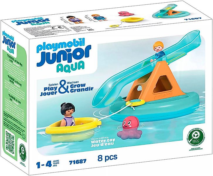 Playmobil® Badeinsel mit Wasserrutsche (71687), JUNIOR Konstruktions-Spiels günstig online kaufen
