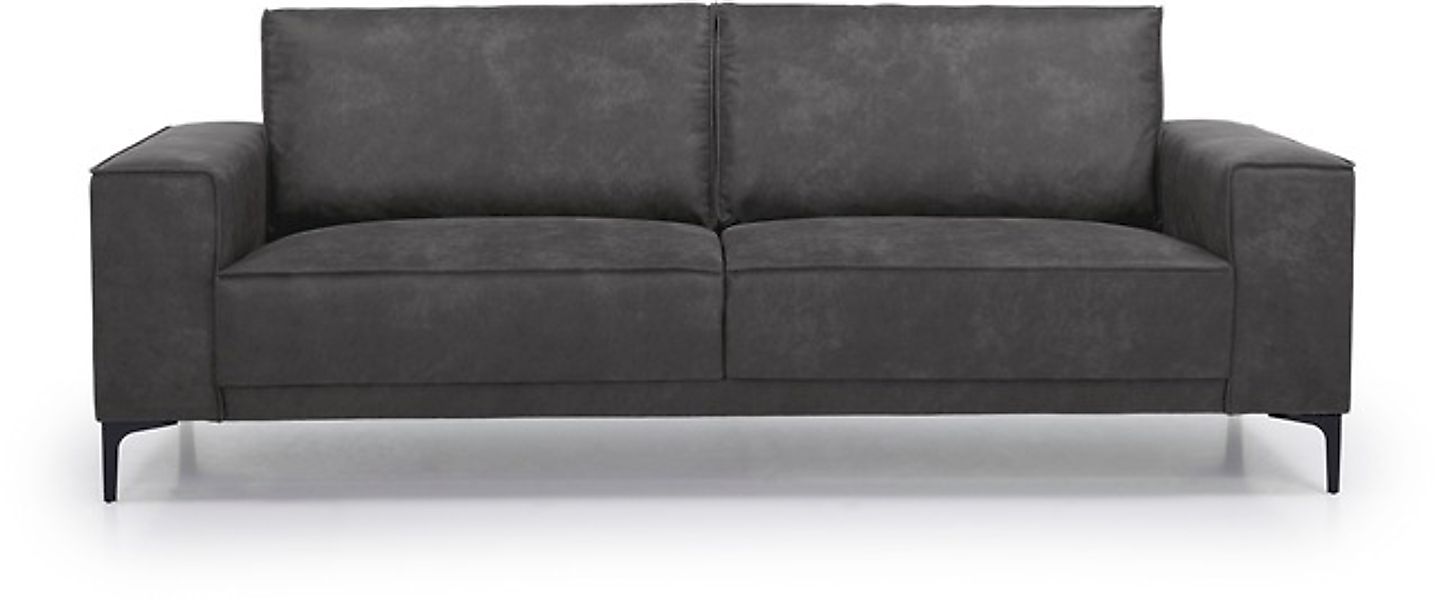 Places of Style 3-Sitzer »3er Sofa Oland, Struktur, Flachgewebe, Luxus-Micr günstig online kaufen