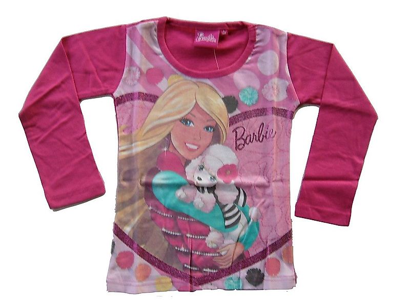 Barbie Langarmshirt Barbie mit Glitzer günstig online kaufen