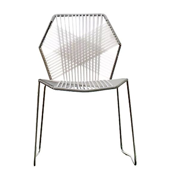 Moroso - Tropicalia Stuhl - quartz weiß/Sitzfläche Polymer Kunststoffgarn/G günstig online kaufen