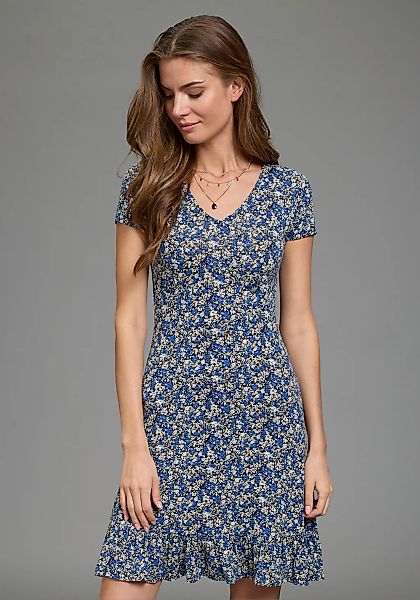 Laura Scott Sommerkleid mit floralem Alloverdruck, aus Viskosemischung - NE günstig online kaufen